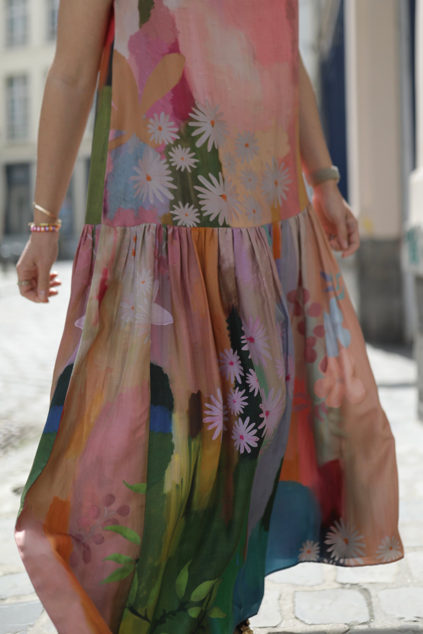 Robe longue en soie SN-7
