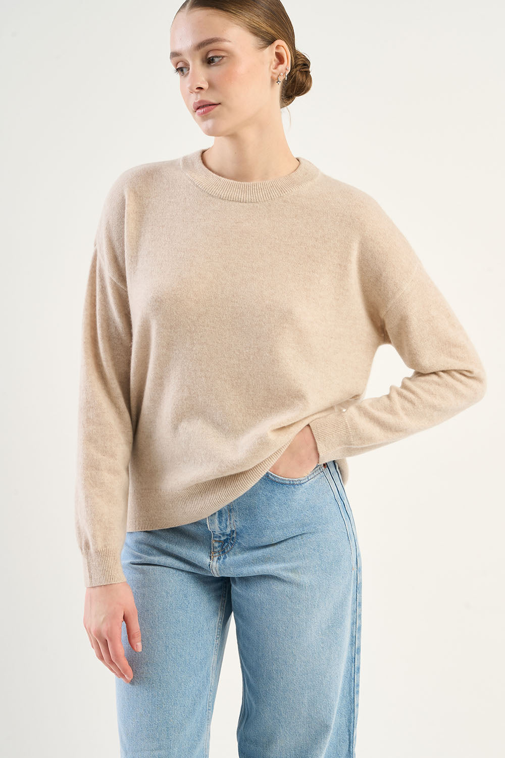 Pull col rond cachemire MAPOUPETTE