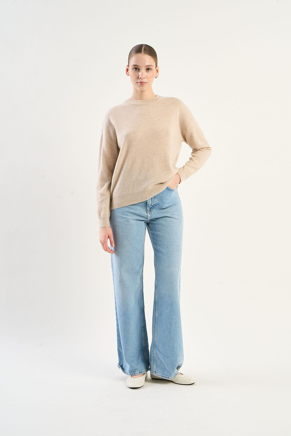 Pull col rond cachemire MAPOUPETTE