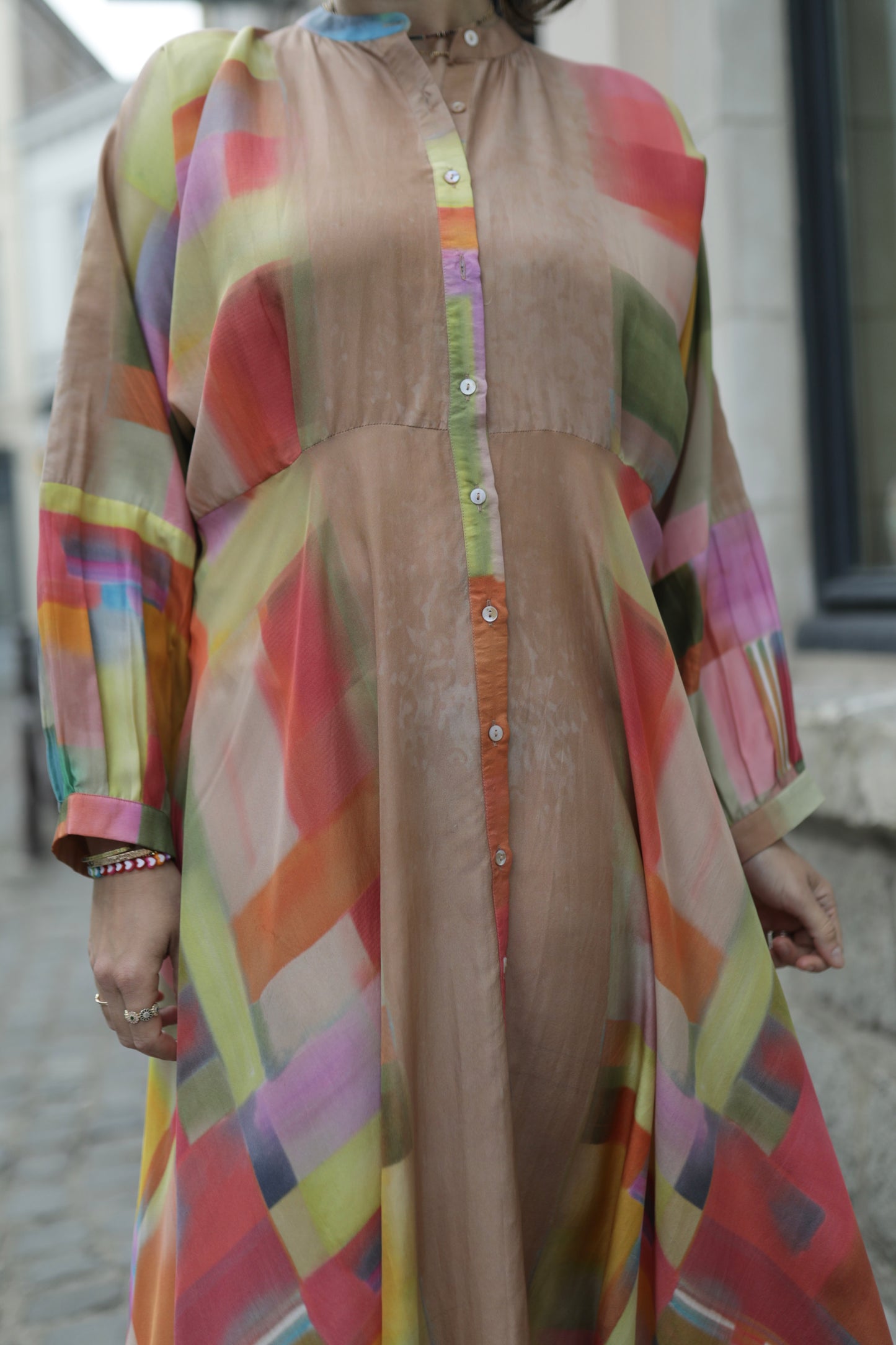 Robe longue en soie SN-17