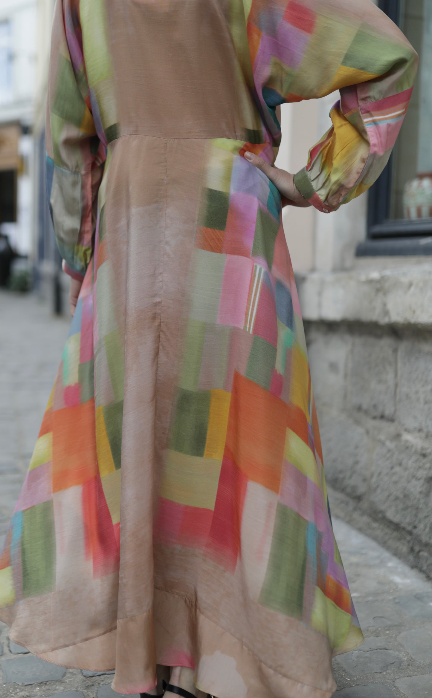 Robe longue en soie SN-17