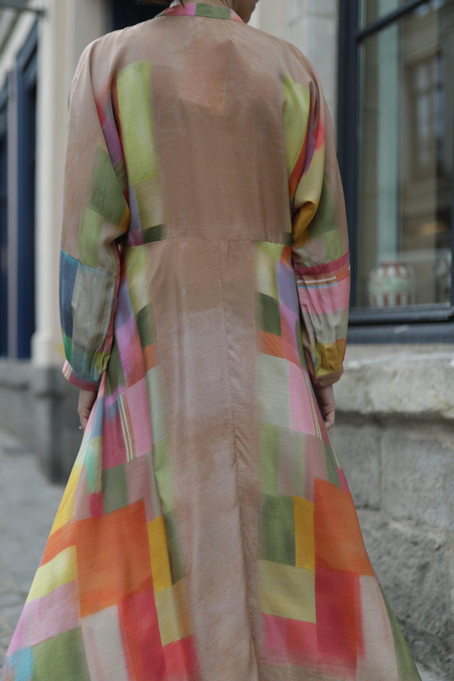 Robe longue en soie SN-17