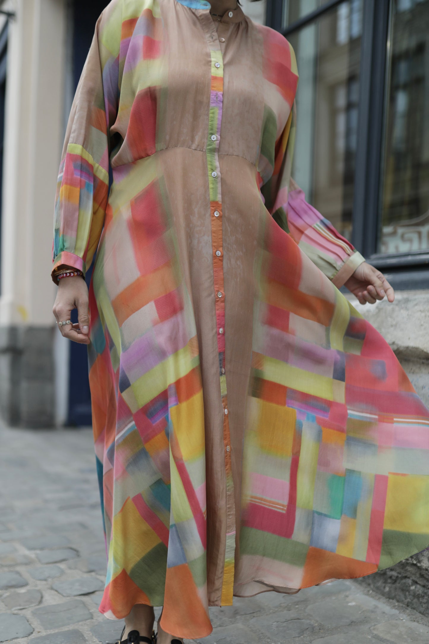 Robe longue en soie SN-17