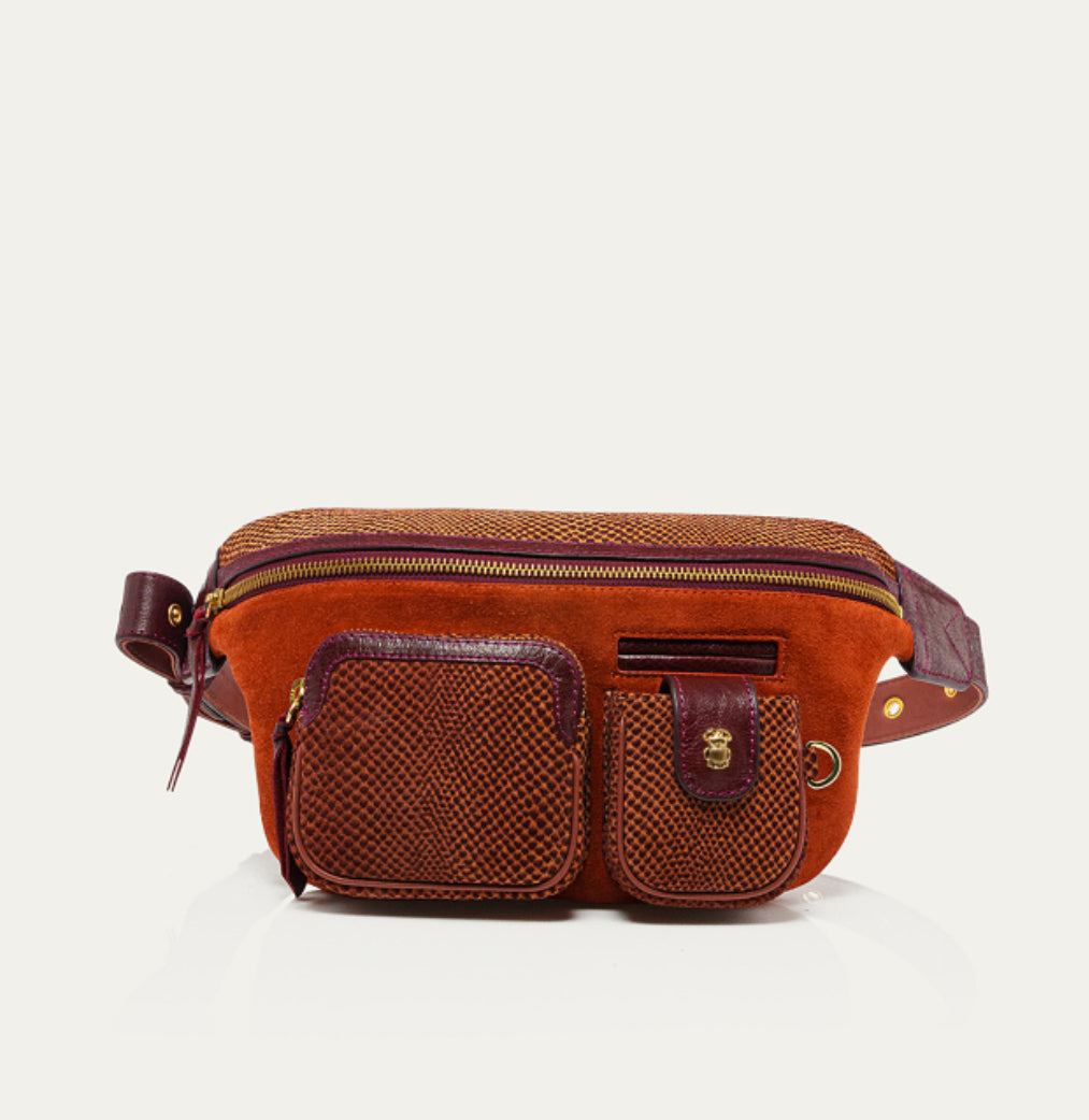 Sac banane veau velours ROMEO