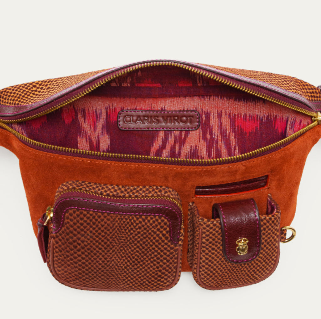 Sac banane veau velours ROMEO