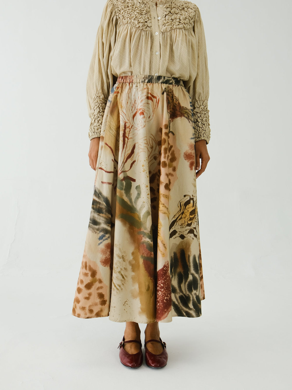 Jupe CIRCLE SKIRT ABSTRACT