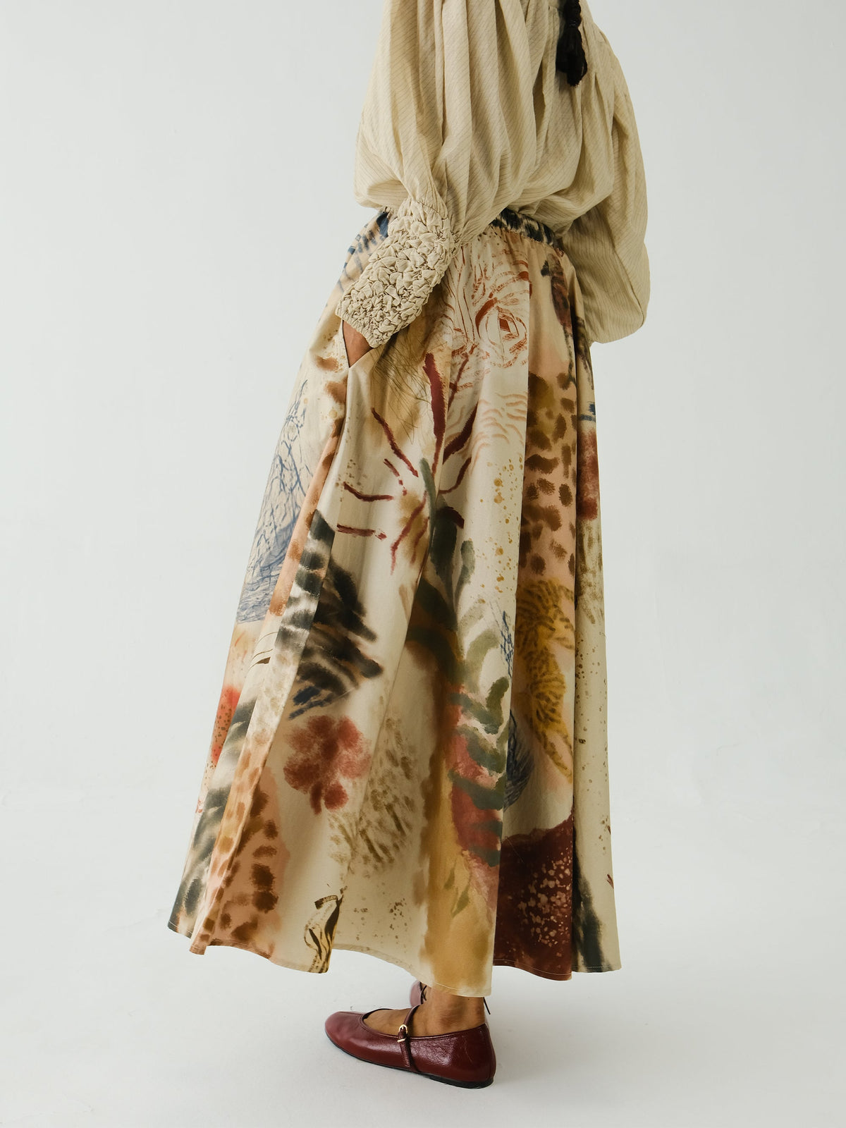 Jupe CIRCLE SKIRT ABSTRACT