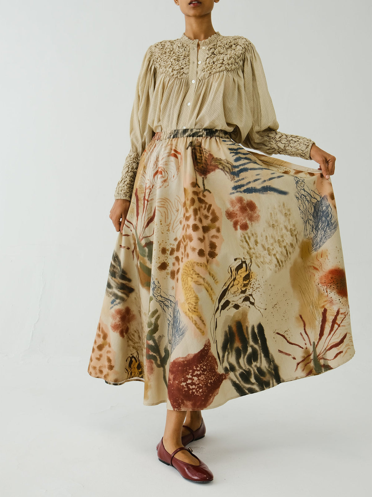 Jupe CIRCLE SKIRT ABSTRACT