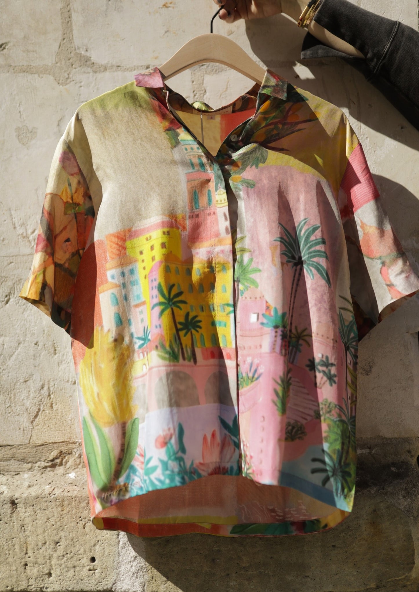 Blouse en soie PALMIERS