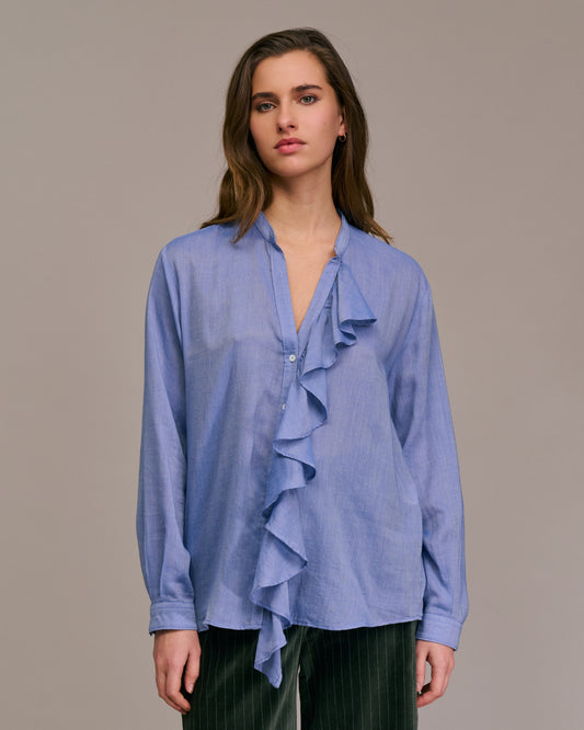 Chemise froufrous CENDIA 10674
