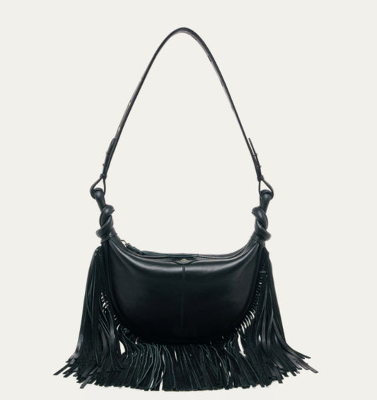 Sac cuir franges CHRIS