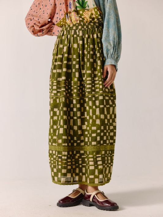 Jupe EMILY OLIVE CHECK ALICE