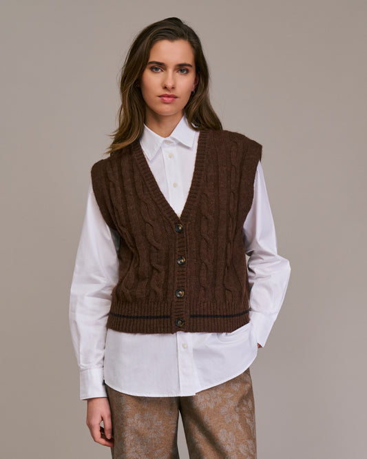 Gilet torsades PESTO 10818
