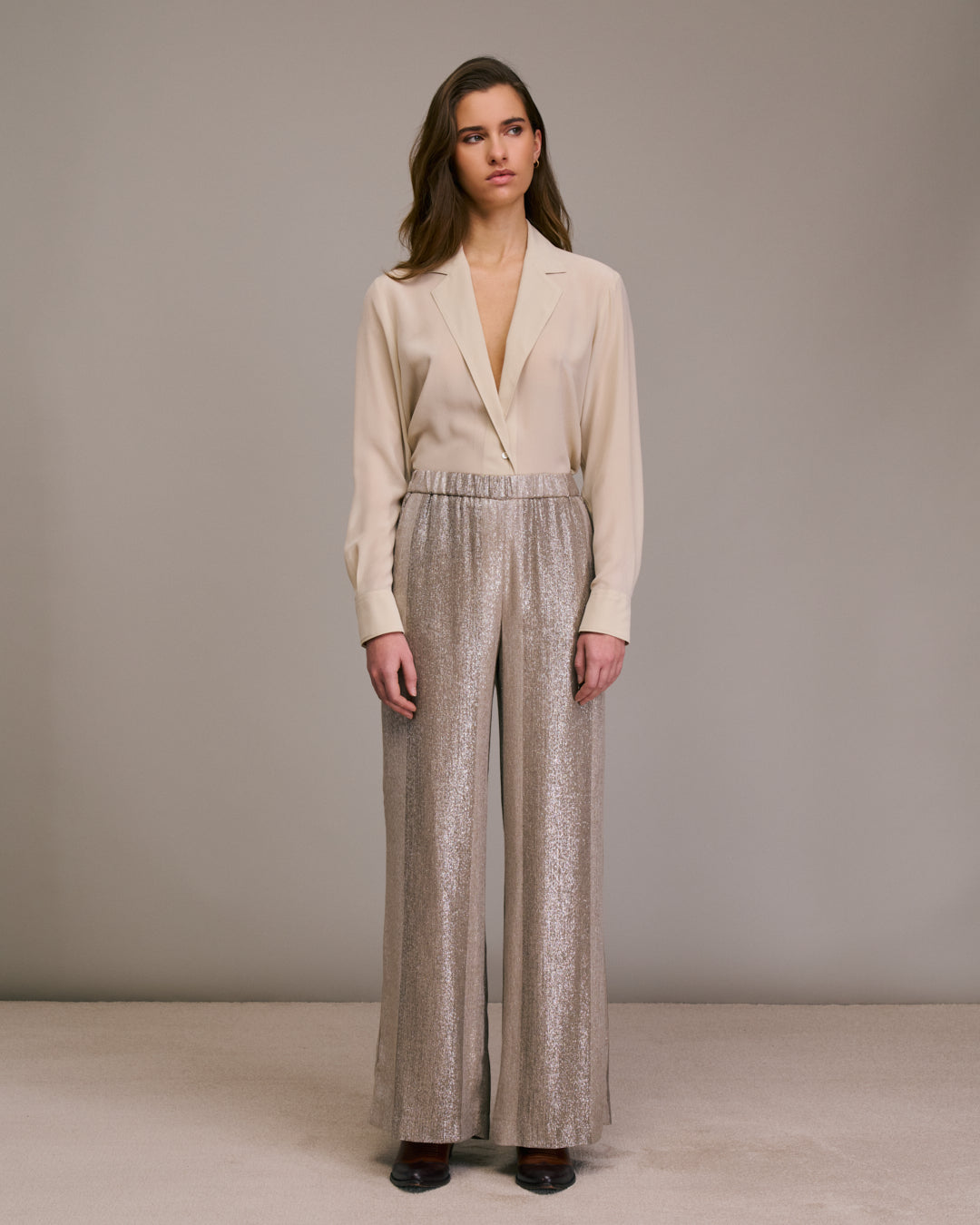 Pantalon large lurex PORTORICO 10644